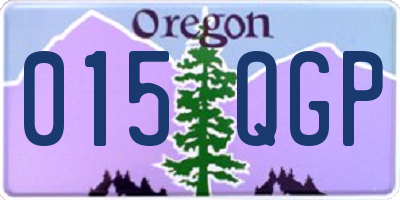 OR license plate 015QGP