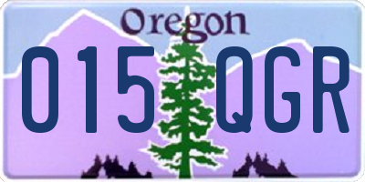 OR license plate 015QGR