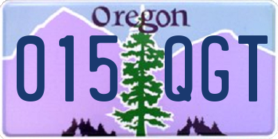 OR license plate 015QGT