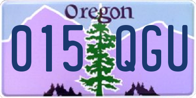 OR license plate 015QGU
