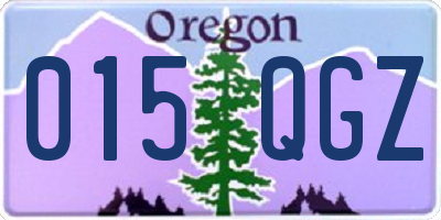 OR license plate 015QGZ
