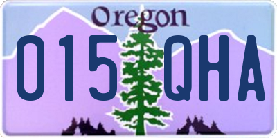 OR license plate 015QHA