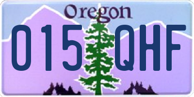 OR license plate 015QHF