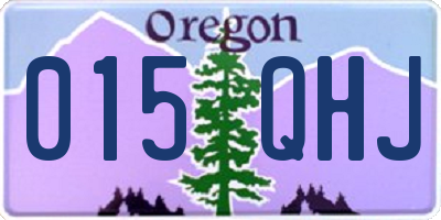 OR license plate 015QHJ