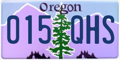 OR license plate 015QHS