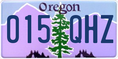 OR license plate 015QHZ