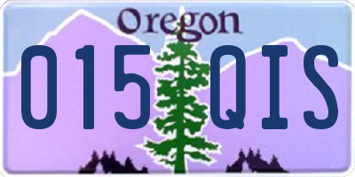 OR license plate 015QIS
