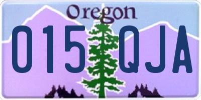OR license plate 015QJA
