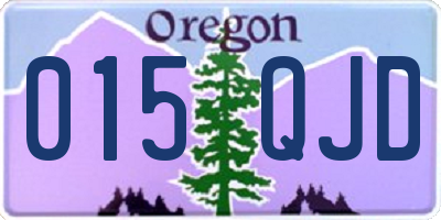 OR license plate 015QJD
