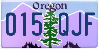 OR license plate 015QJF