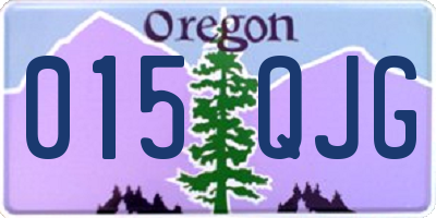 OR license plate 015QJG