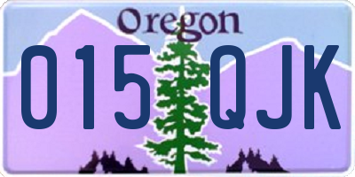 OR license plate 015QJK