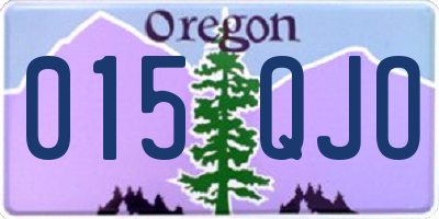 OR license plate 015QJO