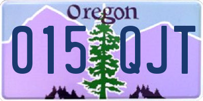 OR license plate 015QJT