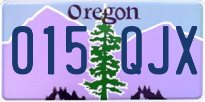 OR license plate 015QJX
