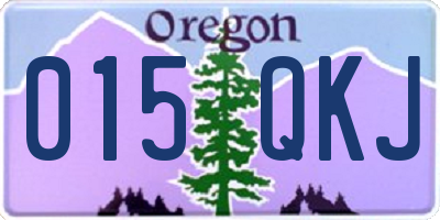 OR license plate 015QKJ