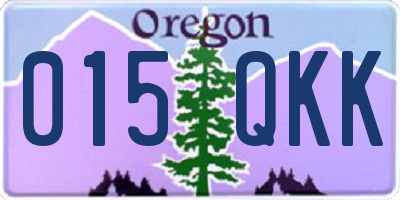 OR license plate 015QKK