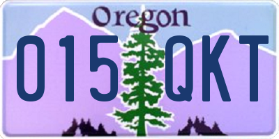 OR license plate 015QKT