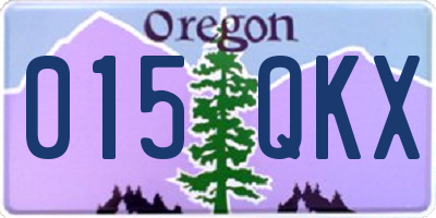 OR license plate 015QKX