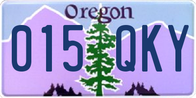 OR license plate 015QKY