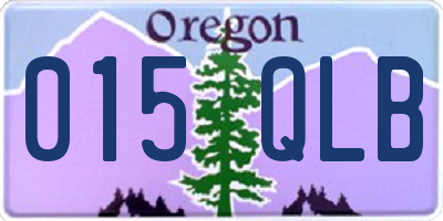 OR license plate 015QLB