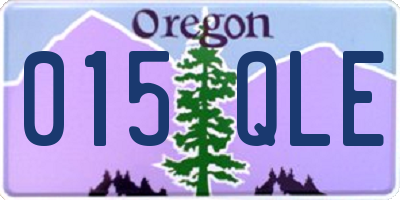 OR license plate 015QLE