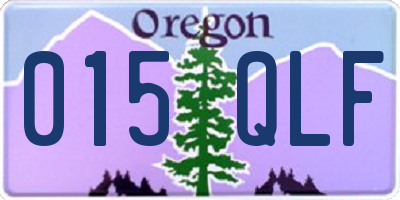 OR license plate 015QLF