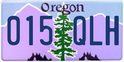 OR license plate 015QLH