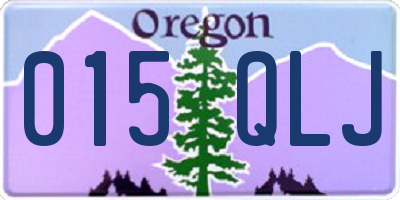 OR license plate 015QLJ