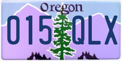 OR license plate 015QLX