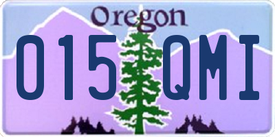 OR license plate 015QMI