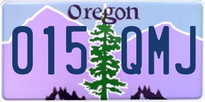 OR license plate 015QMJ