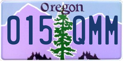 OR license plate 015QMM