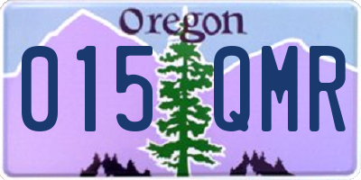 OR license plate 015QMR