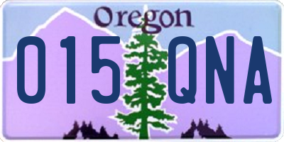 OR license plate 015QNA