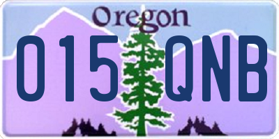 OR license plate 015QNB