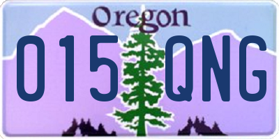 OR license plate 015QNG