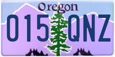 OR license plate 015QNZ
