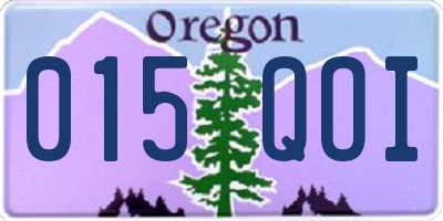 OR license plate 015QOI