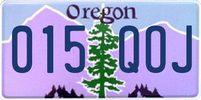 OR license plate 015QOJ