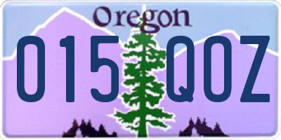 OR license plate 015QOZ