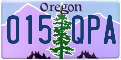 OR license plate 015QPA