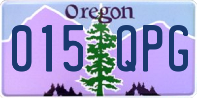 OR license plate 015QPG