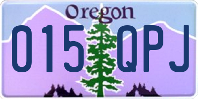 OR license plate 015QPJ
