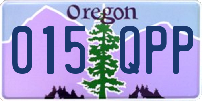 OR license plate 015QPP