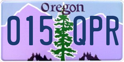 OR license plate 015QPR