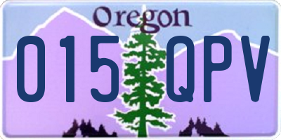 OR license plate 015QPV