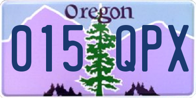 OR license plate 015QPX