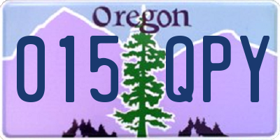 OR license plate 015QPY