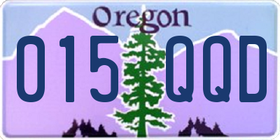 OR license plate 015QQD